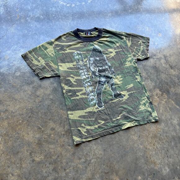 Rare Vintage Disturbed Camo band t-shirt - Picture 2 of 8